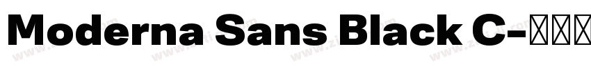 Moderna Sans Black C字体转换
